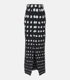 Vivienne Westwood Polka dot wool maxi skirt at Mytheresa