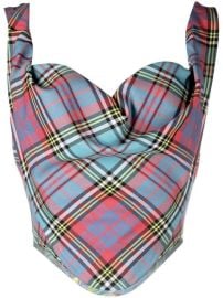 Vivienne Westwood Sunday Tartan Corset Top at Farfetch