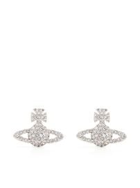 Vivienne Westwood crystal-embellished Logo Stud Earring - at Farfetch