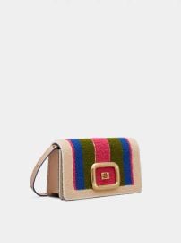 Vivx27 Choc Summertime Mini Bag in Fabric Multicolour Woman RBWAOGW6100QW9PZ9997 Roger Vivier at Roger Vivier