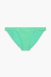 Vix Dune Fany ribbed low rise bikini briefs in Mint at The Outnet