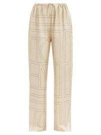 Vizelle logo-embroidered silk-twill trousers   Tot  me   MATCHESFASHION US at Matches