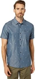 Volcom Men39s Salford Short Sleeve Button Down Shirt at Mens Clothing store at Amazon