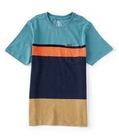 Volcom Stone Blocker Short Sleeve Crew in Britt Blue at Dillards