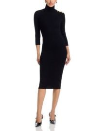 Voletta Three Quarter Sleeve Turtleneck Dress at Bloomingdales