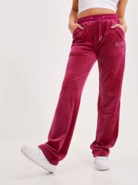 Von Dutch Originals Velvet Straight Pants at Nelly