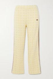 WALES BONNER Shine cropped crochet-trimmed organic cotton-jacquard straight-leg pants NET-A-PORTER at Net a Porter