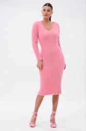 WANT YOU BACK KNIT MIDI DRESS AKIRA at Akira