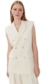 WARDROBE. NYC Double Breasted Vest Off White M at Shopbop