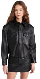 WARDROBENYC Denim Style Leather Jacket Black L at Shopbop