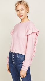 WAYF Darlene Ruffle Sweater at Shopbop