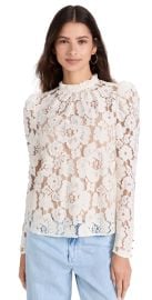 WAYF Emma Puff Sleeve Lace Top at Shopbop