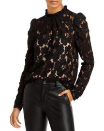 WAYF Erika Puff-Sleeve Lace Top    Bloomingdales at Bloomingdales