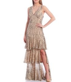 WAYF Hampton Animal Print Tiered Side Slit Maxi Dress  Dillardx27s at Dillards