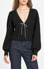 WAYF Lila Crystal Tie Cardigan at Nordstrom