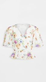 WAYF Pastel Floral Puff Sleeve Top    New To Sale Up to 50 Off  Sale at Shopbop