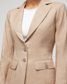 WHBM Linen Signature Blazer White House Black Market at White House Black Market