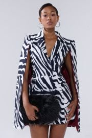 WILD SIDE PRINTED BLAZER DRESS AKIRA at Akira