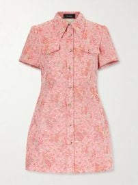 WILLY CHAVARRIA Chavela cotton-blend cloqué mini dress at Net a Porter