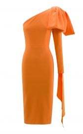 Wade Bow-Accented Crepe Midi Dress by Alex Perry at Moda Operandi