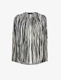 Wade Top in Printed Sheer Pleated Chiffon Proenza Schouler at Proenza Schouler