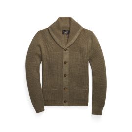 Waffle Cashmere Shawl-Collar Cardigan at Ralph Lauren