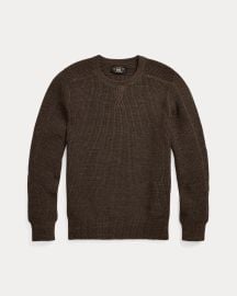 Waffle-Knit Cotton-Wool Sweater at Ralph Lauren