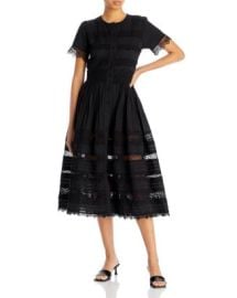 Waimari Camila Lace Trim Pleated Sleeve Dress Bloomingdales at Bloomingdales