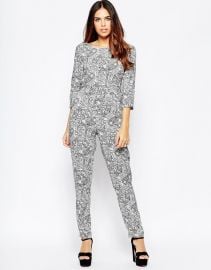 Wal G  Wal G Jumpsuit In Mono Print at Asos