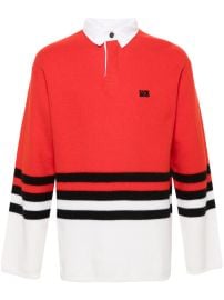 Wales Bonner Cypher Polo Sweater Red at Farfetch