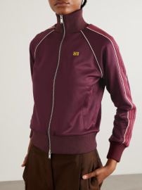 Wales Bonner Mantra knit trimmed embroidered jersey jacket at Net a Porter