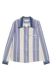 Wales Bonner Mens Atlantic Stripe Organic Cotton Jacket at Nordstrom