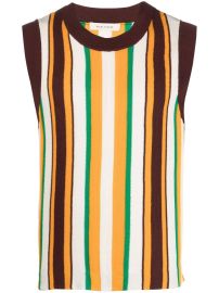 Wales Bonner Scale striped knitted vest at Farfetch