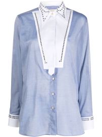 Wales Bonner stud-embellished Bib Shirt - at Farfetch