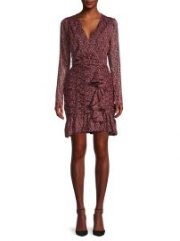 Walter Baker Floral-Print Mini Faux Wrap Dress at Saks Off 5th