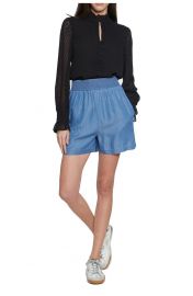 Walter Baker Justice Chevron Ruffle Long Sleeve Top at Nordstrom Rack