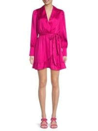 Walter Baker Myra Satin Mini Asymmetric Dress on SALE at Saks Off 5th