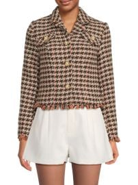 Walter Baker Veronica Tweed Houndstooth Jacket at Saks Off 5th