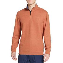 Walter Hagen Sweater Menaposs Size Medium Knit 14 Zip Orange Pullover Golf NEW eBay at eBay