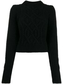 WornOnTV: Morgan’s black cable knit sweater and embellished mini skirt ...