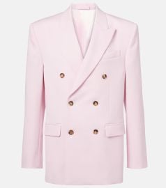 Wardrobe NYC Double breasted virgin wool blazer at Mytheresa