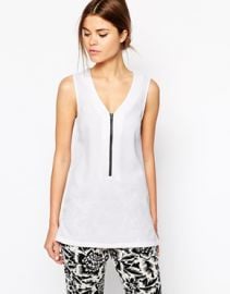 Warehouse  Warehouse Textured Zip Tunic at Asos