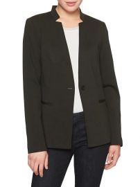 Washable Ponte Inverted Collar Blazer at Banana Republic