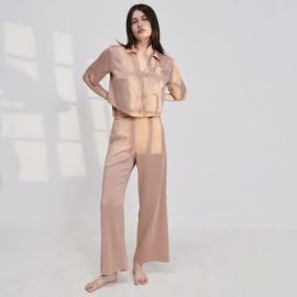 Washable Silk High Rise Pant Set at Lunya