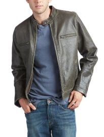 Washed Leather Bonneville Jacket at Lucky Brand