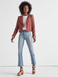 Washed Leather Moto Jacket  Lucky Brand at Lucky Brand