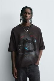 Washed Printed Shirt at Zara
