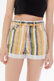 Washed Striped Denim Shorts by BDG at Urban Outfitters