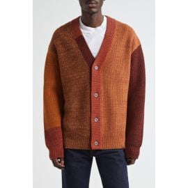 Waste Yarn Project Patti Colorblock Wool Blend Cardigan at Nordstrom