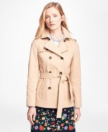 Water-Repellent Cotton-Twill Trench Coat at Brooks Brothers